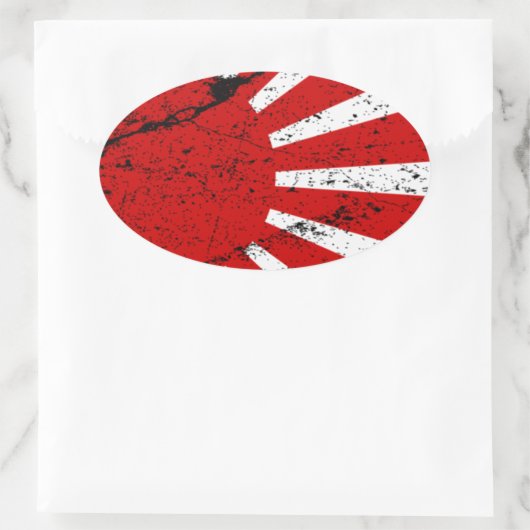 Rising Sun Ovale Sticker (Tas)
