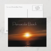 Rising Sun — Pensacola Beach Briefkaart (Voorkant / Achterkant)