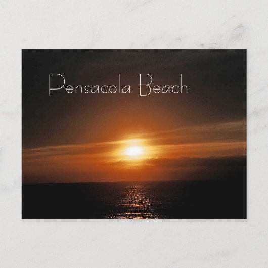 Rising Sun — Pensacola Beach Briefkaart (Voorkant)