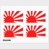 Rising Sun Rechthoekige Sticker (Vel)