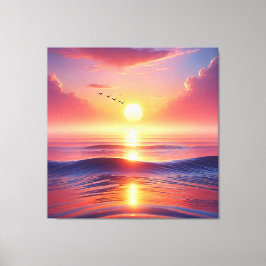 Rising Sun schilderij voor "Vaastu" Canvas Afdruk