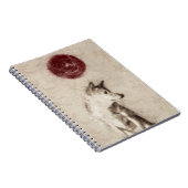 Rising Sun Shiba Inu-laptop Notitieboek (Rechterzijde)