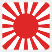 Rising Sun Vierkante Sticker (Voorkant)
