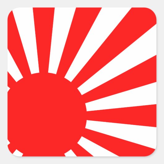 Rising Sun Vierkante Sticker (Voorkant)