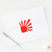 Rising Sun Vierkante Sticker (Envelop)
