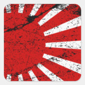 Rising Sun Vierkante Sticker (Voorkant)