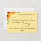 Rising Sunflower Response Kaart (Voorkant)