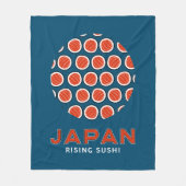 Rising Sushi Fleece Deken (Voorkant)