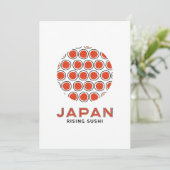 Rising Sushi Kaart (Staand voorkant)
