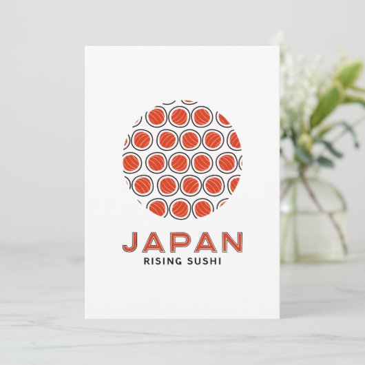 Rising Sushi Kaart (Staand voorkant)