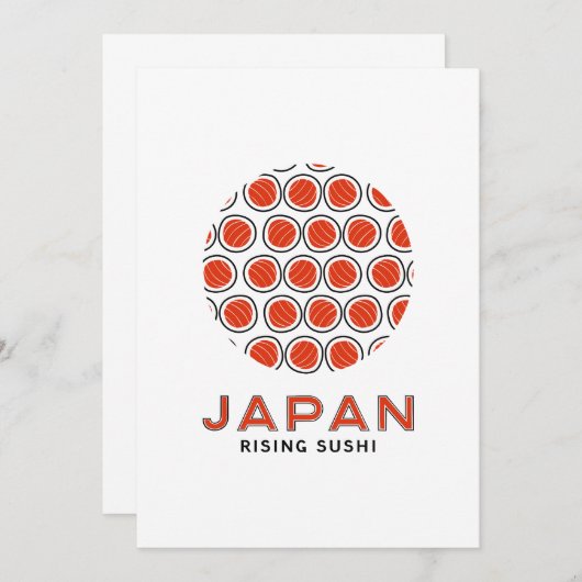 Rising Sushi Kaart (Voorkant / Achterkant)