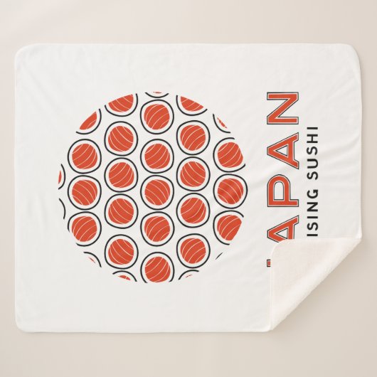 Rising Sushi Sherpa Deken (Voorkant (horizontaal))