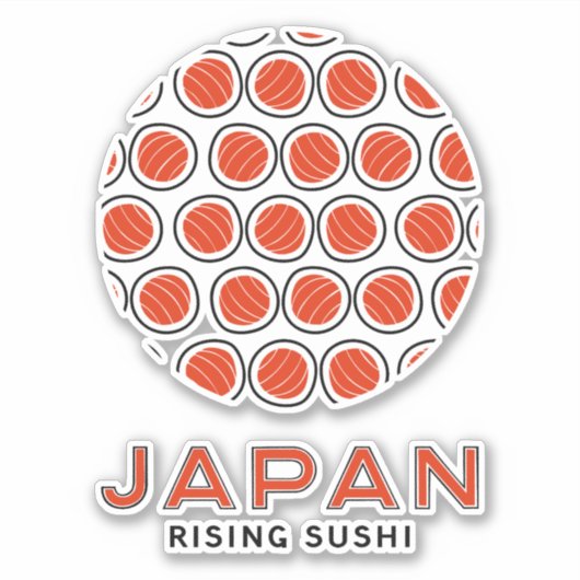 Rising Sushi Sticker (Voorkant)