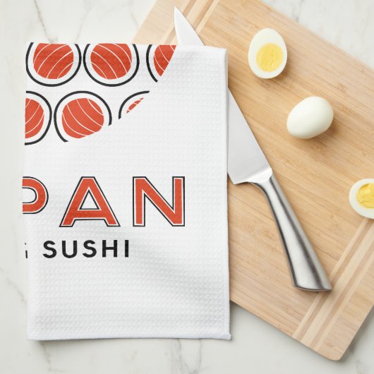 Rising Sushi Theedoek (Quarter Fold)