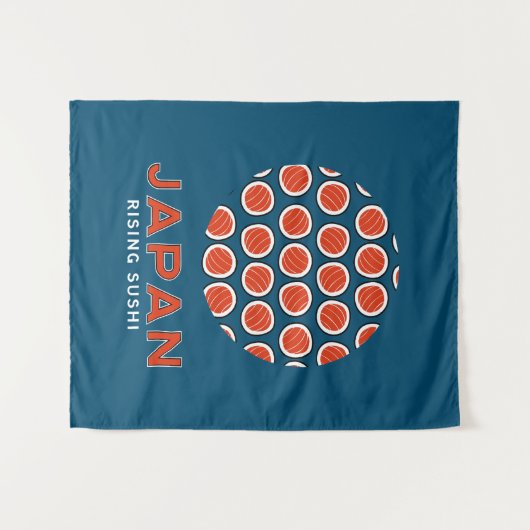 Rising Sushi Wandkleed (Voorkant (horizontaal))