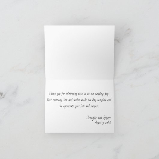 Rising Zonnebloem Dank u kaart (Binnen)