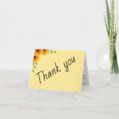 Rising Zonnebloem Dank u kaart (Voorkant)