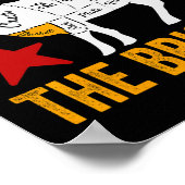 Risk It For The Brisket Funny Bbq Smoking Party Fa Poster (Hoek)