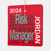 Risk Manager Extraordinaire CUSTOM Keramisch Ornament (Links)