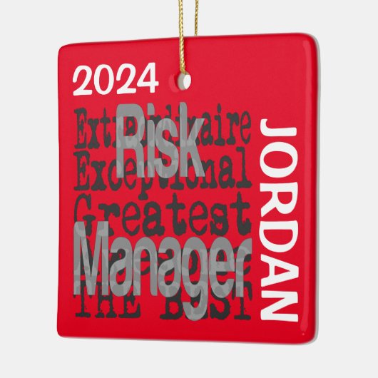 Risk Manager Extraordinaire CUSTOM Keramisch Ornament (Links)