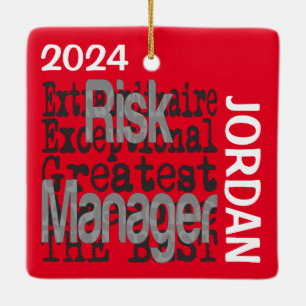 Risk Manager Extraordinaire CUSTOM Keramisch Ornament