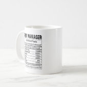 Risk Manager Nutrition Facts 11 oz Coffee Mug Koffiemok (Voorkant links)