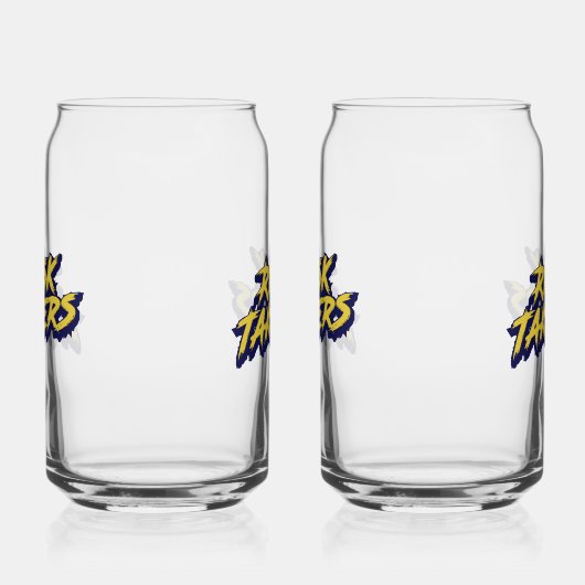 "Risk Takers" Urban Style Typography Blikvorm Glas (Rechts)