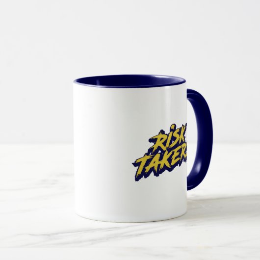 "Risk Takers" Urban Style Typography Mok (Voorkant rechts)