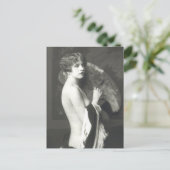  riskie Foto meisje Briefkaart (Staand voorkant)