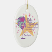 Risky Business Las Vegas Showgirl Keramisch Ornament (Rechts)