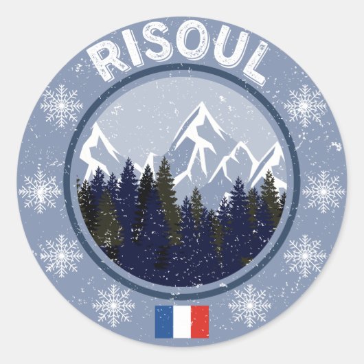 Risoul Ronde Sticker (Voorkant)