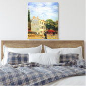 Rispal Restaurant in Asnieres door Vincent van Gog Canvas Afdruk (Insitu (Slaapkamer))