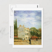 Rispal Restaurant te Asnières, Van Gogh Fine Art Briefkaart (Voorkant / Achterkant)