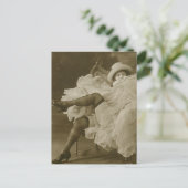  risque Dansende meisjesfoto Briefkaart (Staand voorkant)