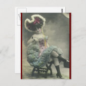  risque Dansende meisjesfoto Briefkaart (Voorkant / Achterkant)