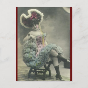  risque Dansende meisjesfoto Briefkaart