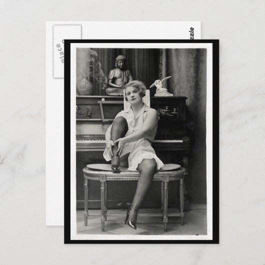  Risqué foto Briefkaart (Voorkant / Achterkant)