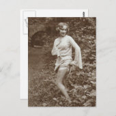  Risqué foto Briefkaart (Voorkant / Achterkant)