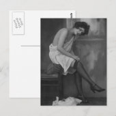 Risqué foto Briefkaart (Voorkant / Achterkant)