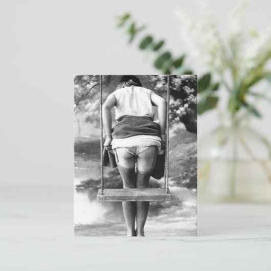  Risqué foto Briefkaart (Staand voorkant)