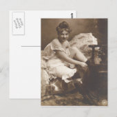 Risque Frans briefkaart foto (Voorkant / Achterkant)