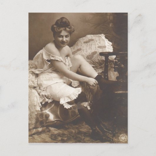 Risque Frans briefkaart foto (Voorkant)