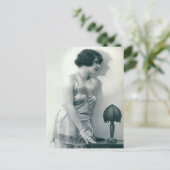 Risque frans foto briefkaart (Staand voorkant)