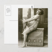 Risque frans foto briefkaart (Voorkant / Achterkant)