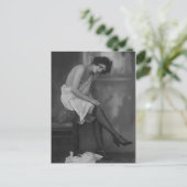 Risque frans foto briefkaart (Staand voorkant)