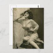 Risque frans foto briefkaart (Voorkant / Achterkant)