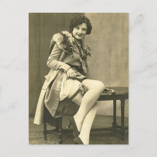 Risque frans foto briefkaart (Voorkant)