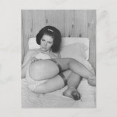 Risqué  lingerie model briefkaart (Voorkant)