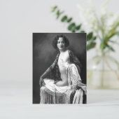 Risque  meisje Franse foto Briefkaart (Staand voorkant)