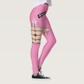 Risque Roze Preutse Humor Funny Leggings (Rechts)